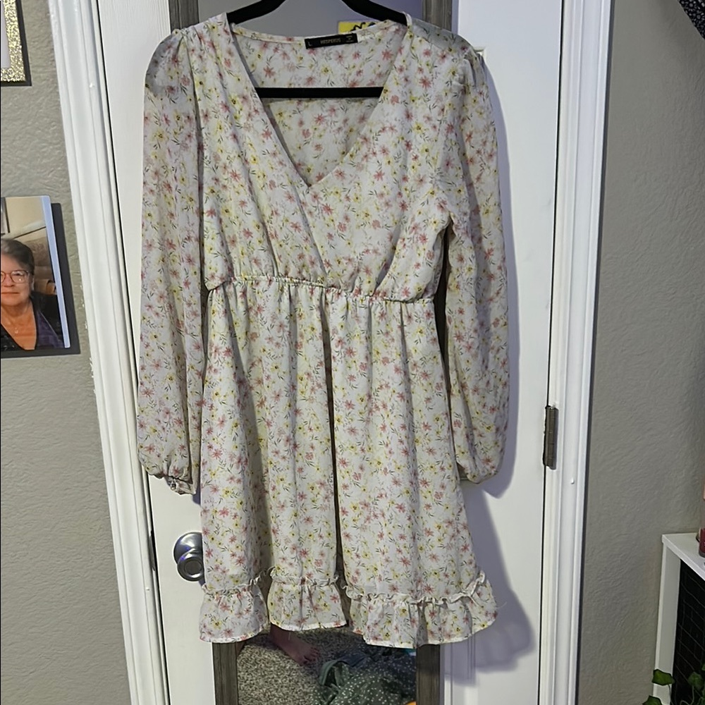 Floral Long-Sleeve Dress